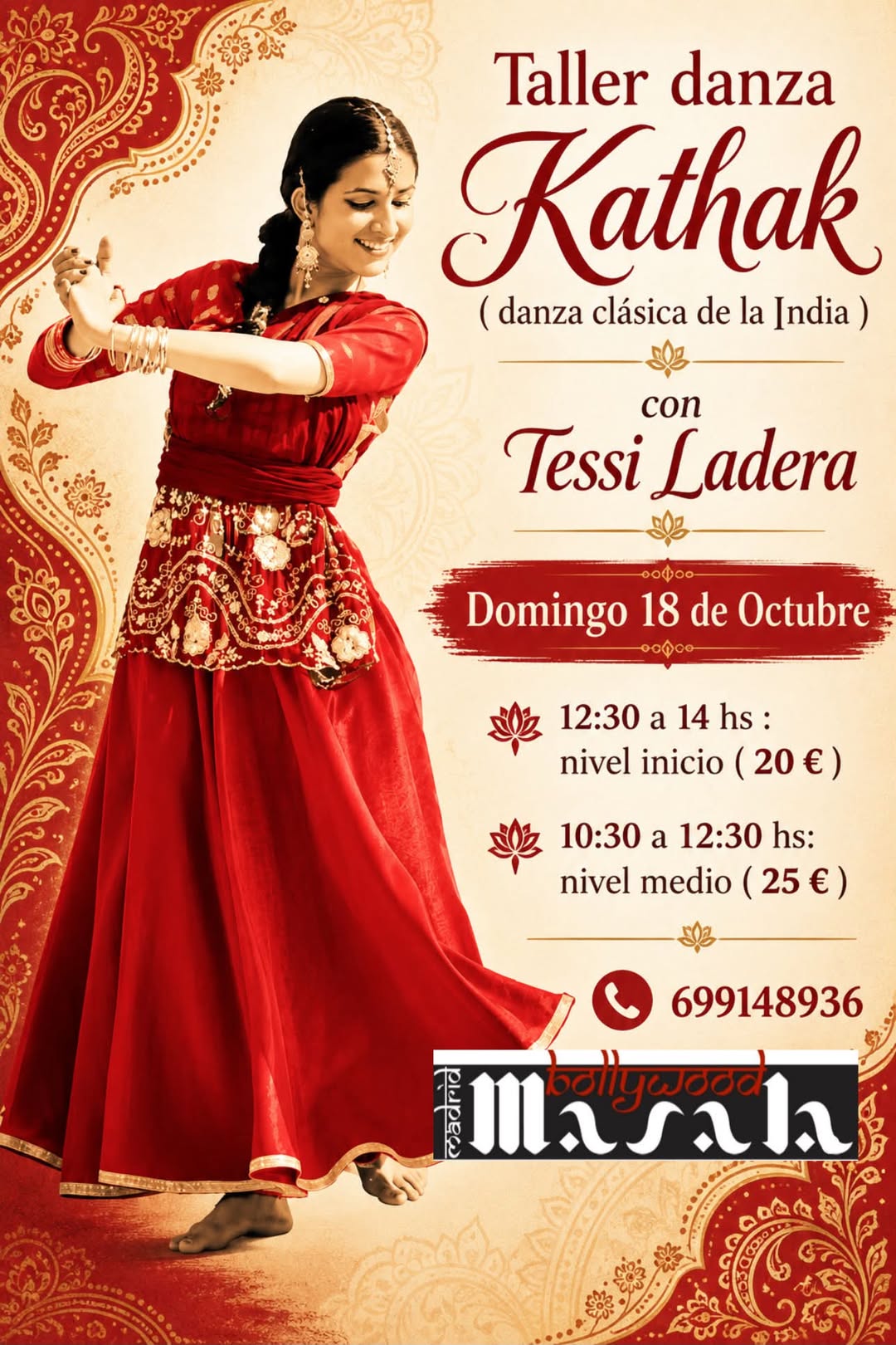 Taller de danza Kathak